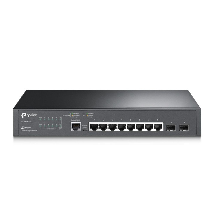 TP-LINK SWITCH GIGABIT L2 8 PORTE CON 2 SLOT SFP COMBO